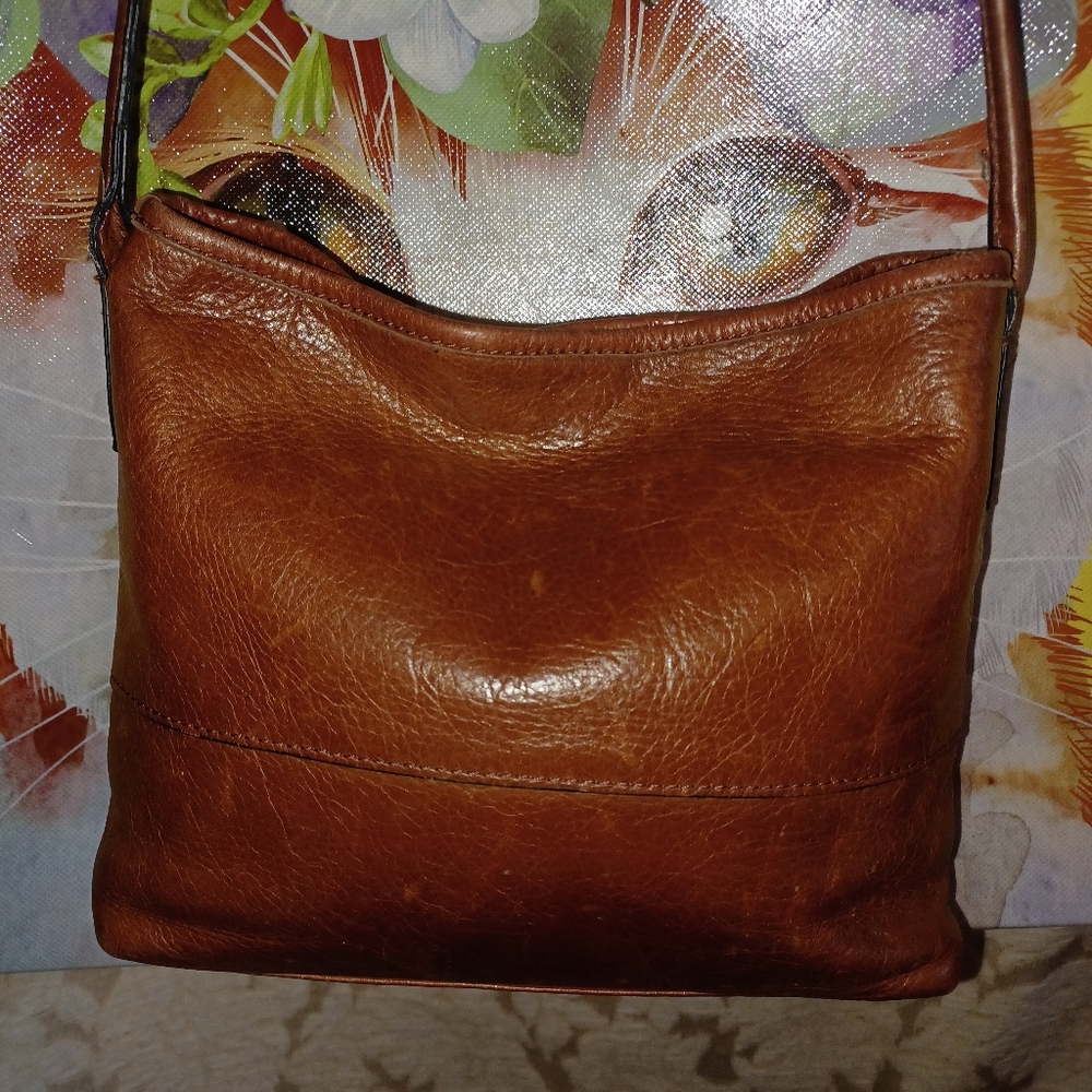Margot Brown Leather Crossbody Bag - Picture 2 of 8